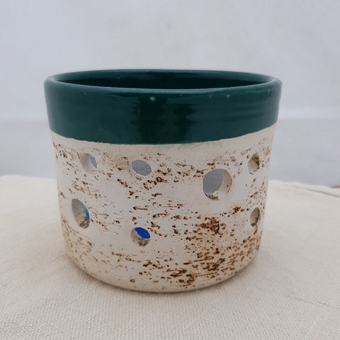 handmade ceramic tea light holder