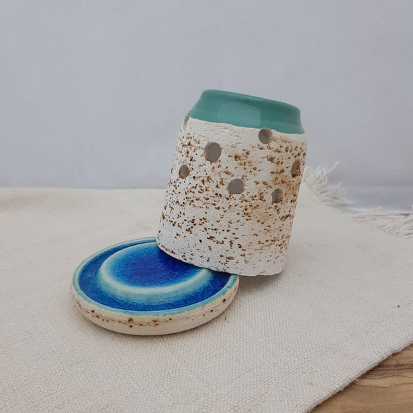 handmade ceramic decorative tea light holder