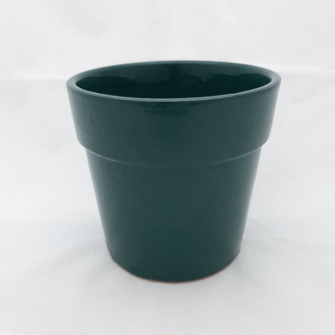 petrol blue ceramic plant pot ceramic handmade
